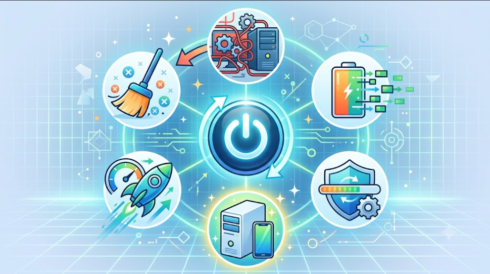 ¿Por qué reiniciar un equipo electrónico suele solucionar tantos problemas?